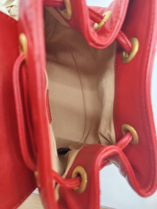 Gucci GG Marmont Matelasse Chevron Mini Backpack Red Calfskin Like New main image 6